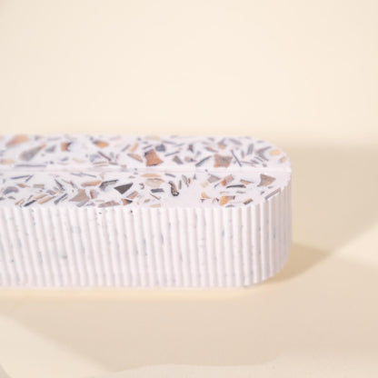 porte-photo colosse blanc coquillages recycles malakio
