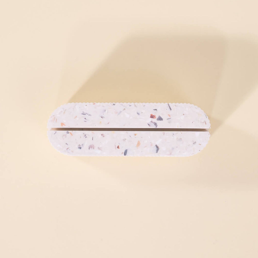 porte-photo colosse blanc coquillages recycles malakio