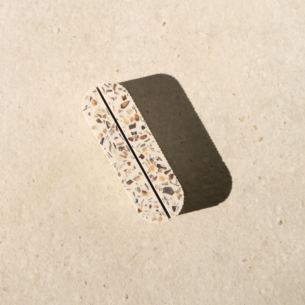 porte-photo colosse blanc moules coquillages recycles malakio