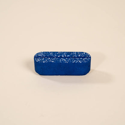 porte-photo colosse bleu coquillages recycles malakio