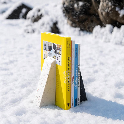 serre-livres helios blanc coquillages recycles malakio hiver