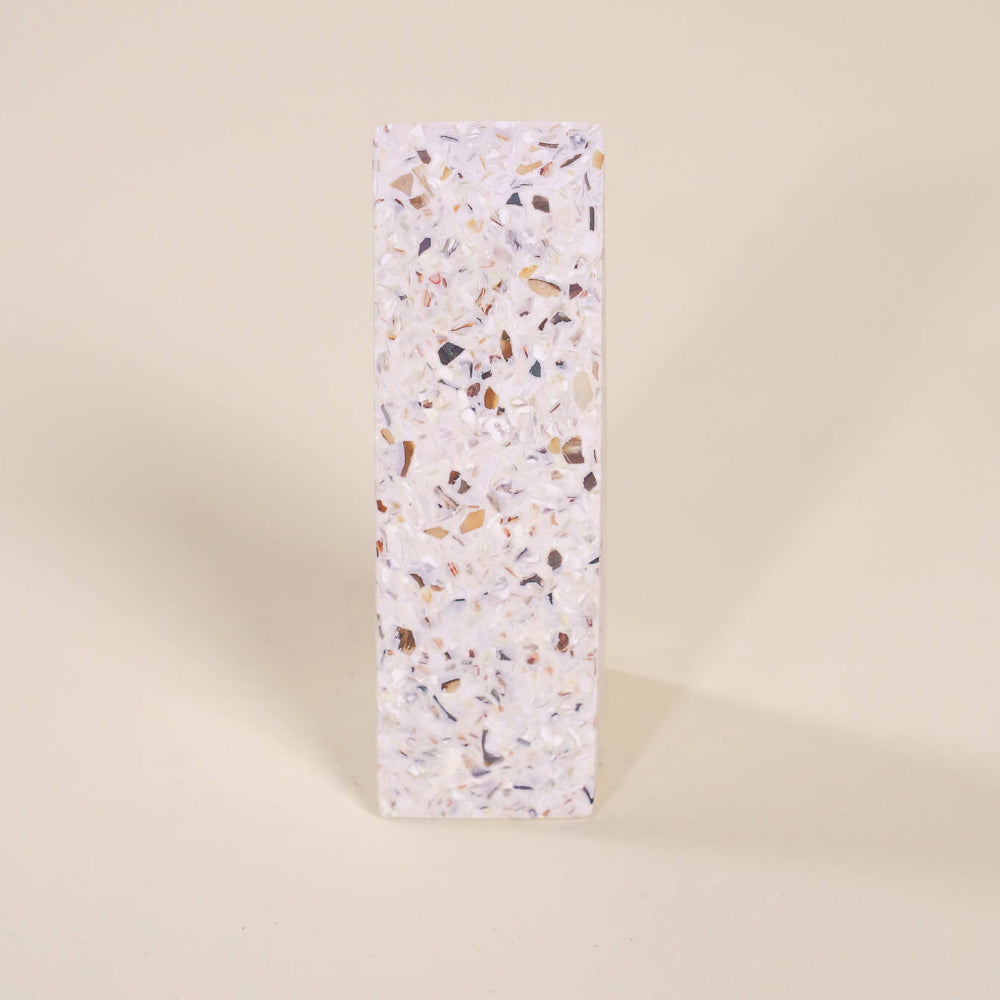 serre-livres helios blanc mélange coquillages recycles malakio