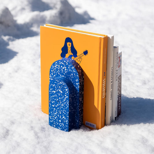 serre-livres loar bleu coquillages recycles malakio hiver