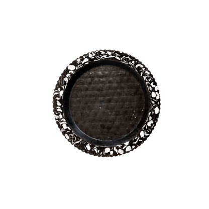 socle de bouteille colosse noir coquillages recycles malakio