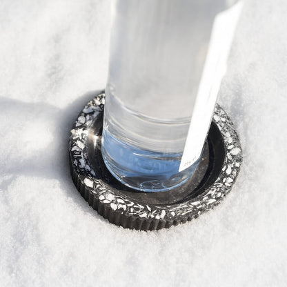 socle bouteille colosse noir coquillages recycles malakio hiver