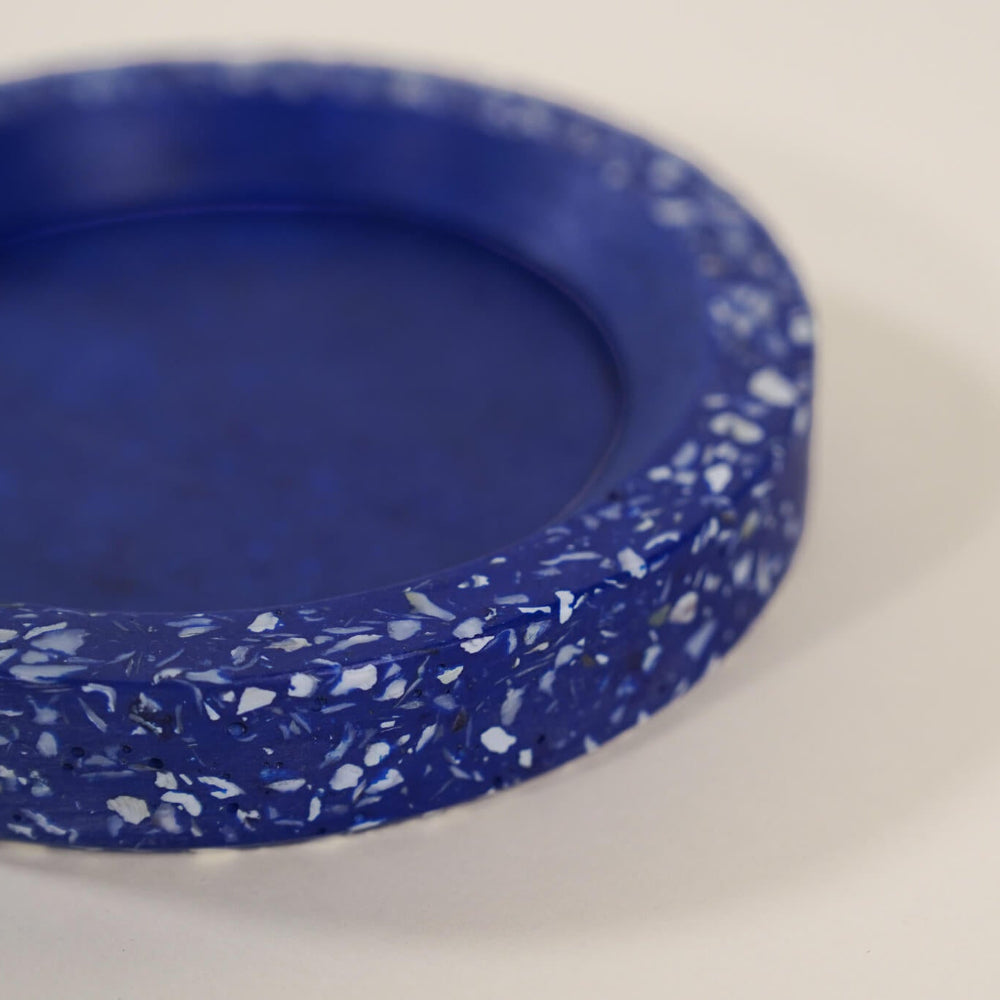 socle bouteille helios bleu coquillages recycles malakio
