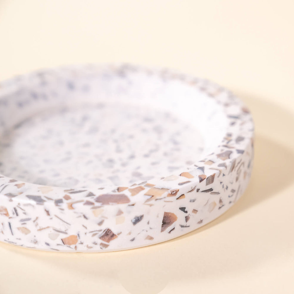 socle de bouteille helios blanc  coquillages recycles malakio