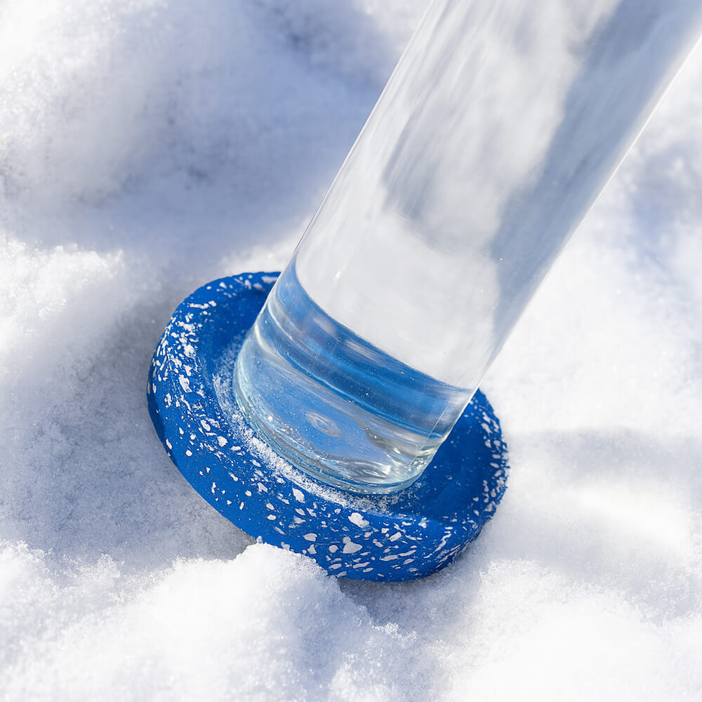 socle de bouteille helios bleu coquillages recycles malakio hiver