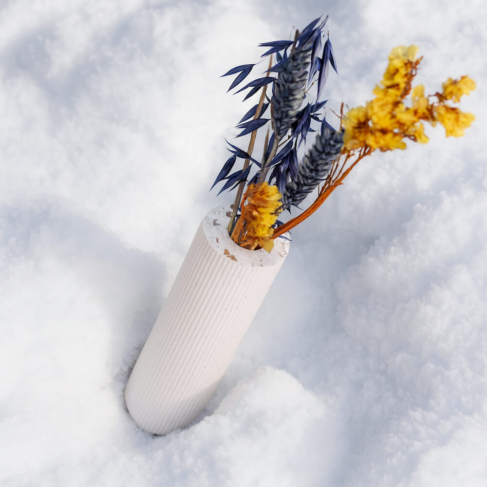 soliflore colosse blanc mixte coquillages recycles malakio hiver