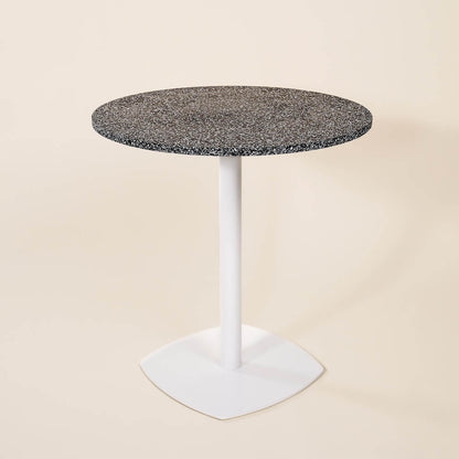table bistrot iroise noir coquillages recycles malakio