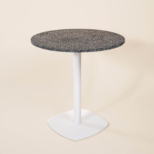 table bistrot iroise noir coquillages recycles malakio