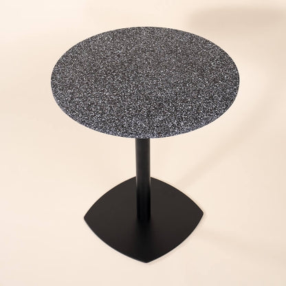 table bistrot iroise noir coquillages recycles malakio