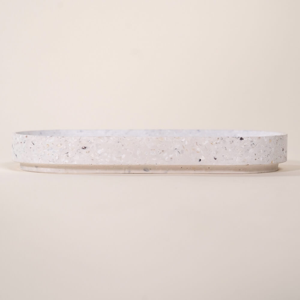 vide-poche loar blanc bleu coquillages recycles malakio